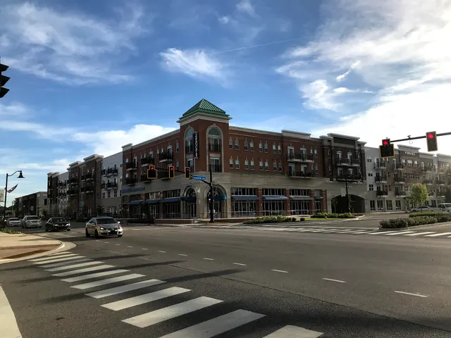 The Arbuckle building and streetscape in Brownsburg, Indiana
